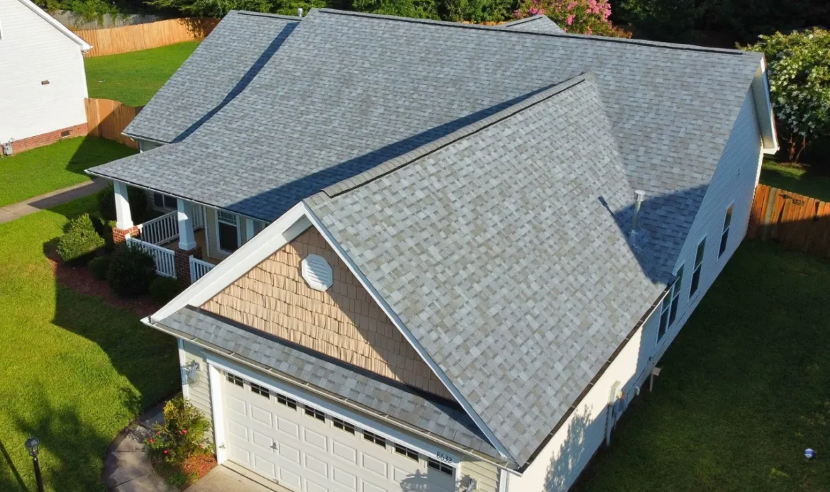 Clean, newly installed residential roof after Triumph Roofing’s final inspection in Charlotte, NC