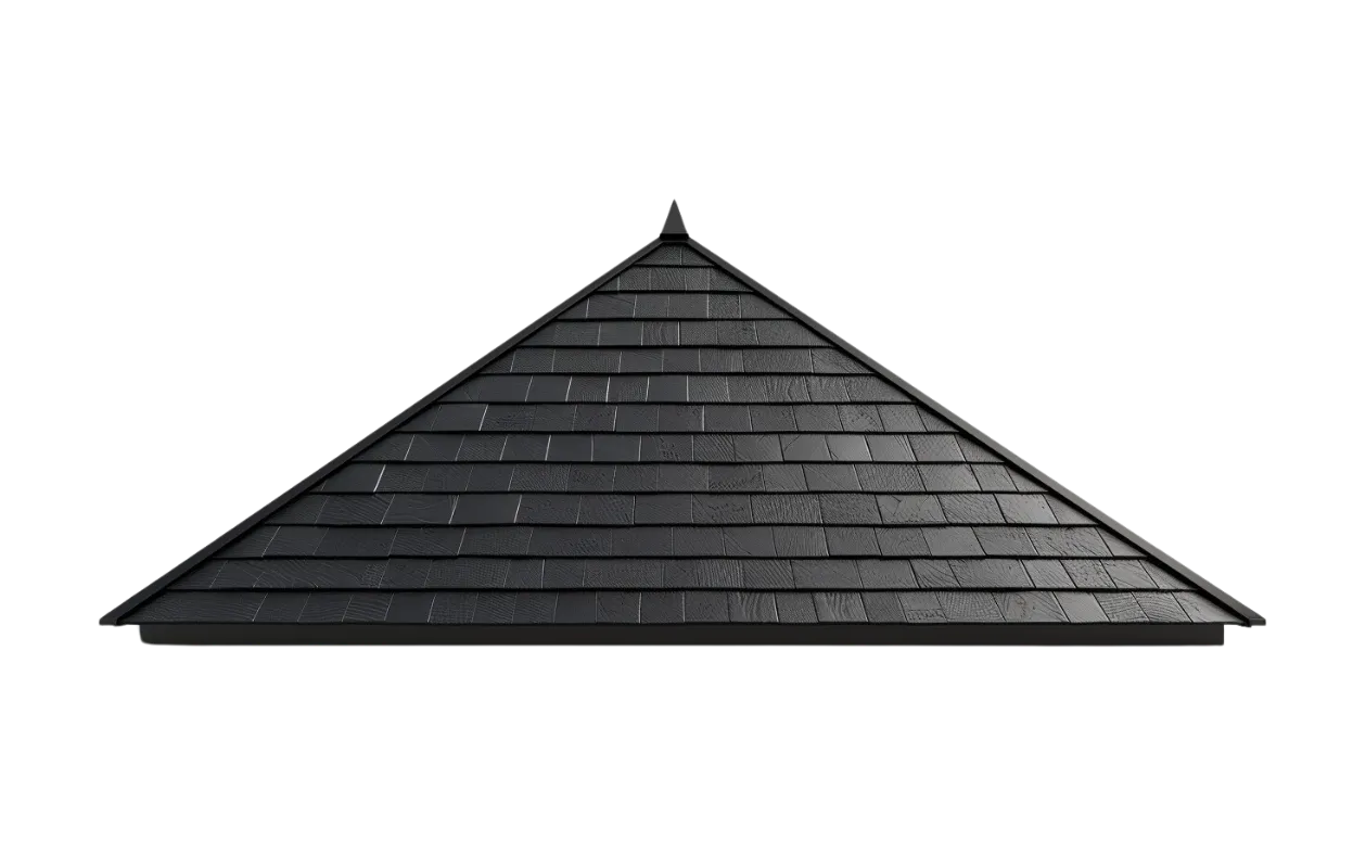 A professional roofing contractor from Triumph Roofing conducting a comprehensive roof inspection on a home in Davidson, NC, ensuring safety and durability