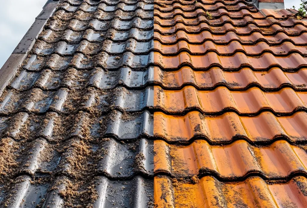 Triumph Roofing expert inspecting a damaged roof in Cornelius NC for immediate repairs to prevent further damage