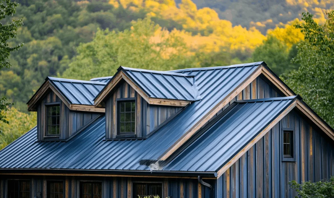 Triumph Roofing team installing a high-quality metal roof in Charlotte, showcasing energy efficiency and long-term durability