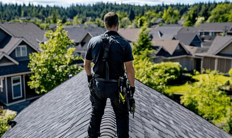 Triumph Roofing team performing a professional roof replacement in Waxhaw NC, using high-quality asphalt shingles