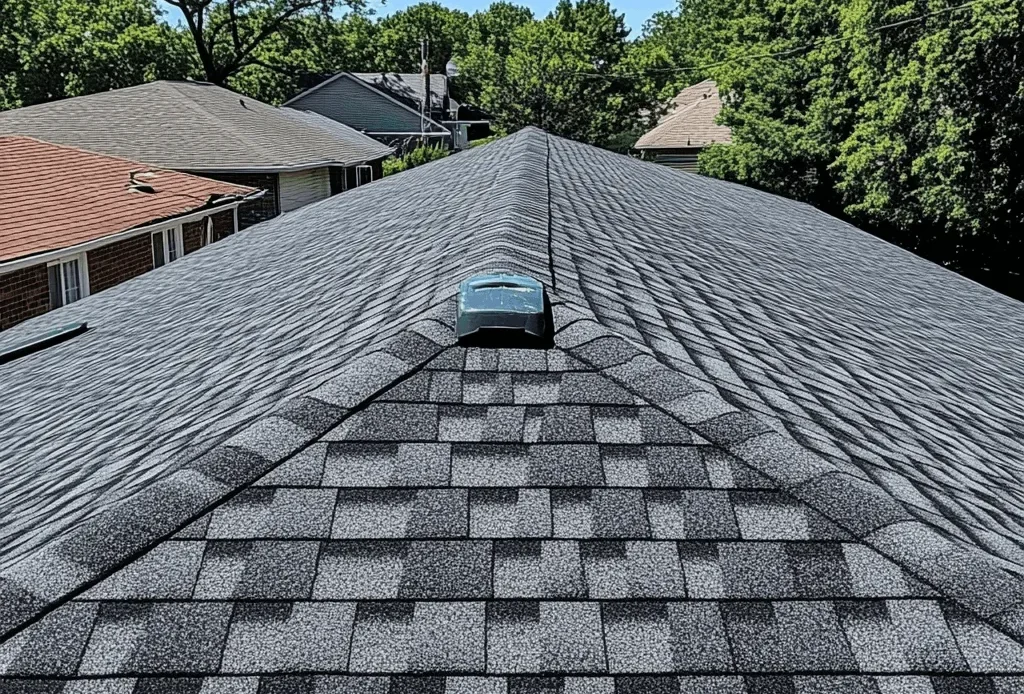 A newly installed metal roof by Triumph Roofing in Charlotte, showcasing durability and energy efficiency