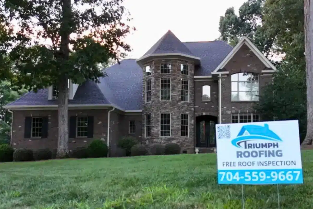 Shingle roof replacement in Ballantyne Charlotte NC by Triumph Roofing