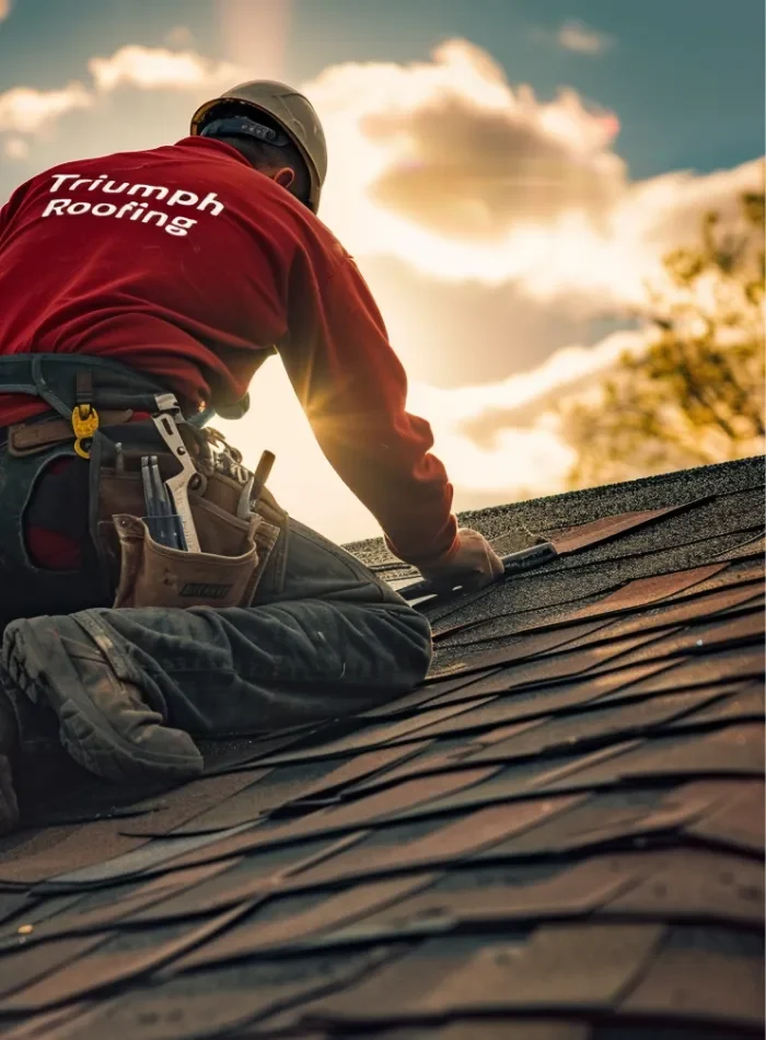 Roofing Contractors at Work by Triumph Roofing in Gastonia, NC