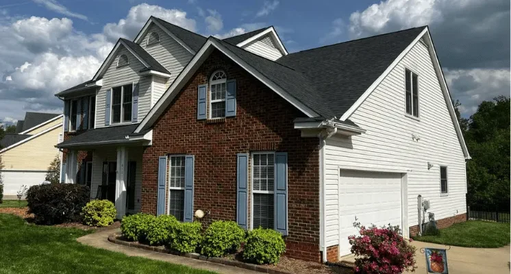 Professional roof and gutter installation in Charlotte, providing durable and reliable home protection