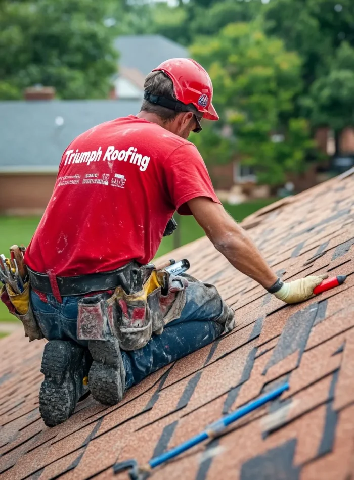 Triumph Roofing's expert contractors delivering high-quality roofing services in Belmont, NC, with precision and reliability